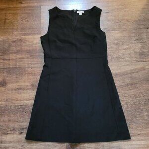Gap Sheath Dress Size 0 Petite 0P Black Sleeveless V neck Work Career Date